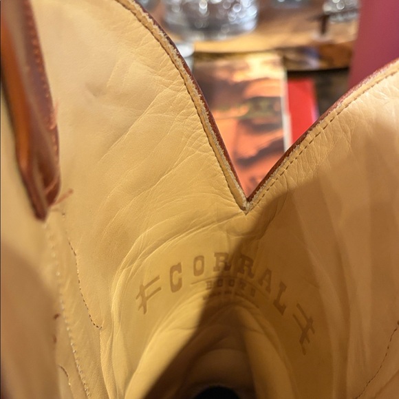 Corral Ostrich Black and Tan Boots 11D - Picture 6 of 14